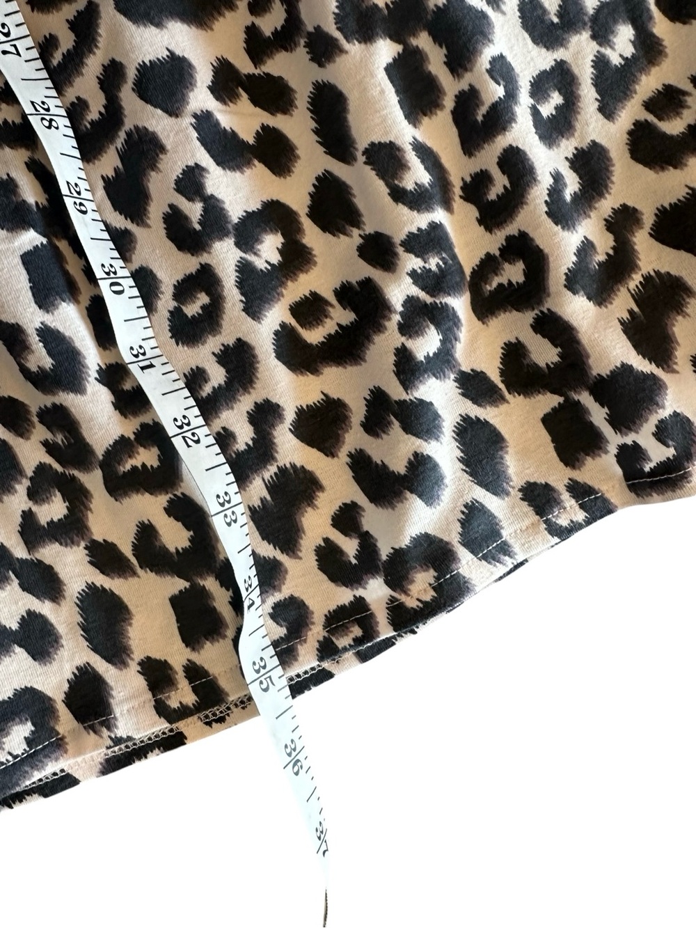NWT Pact Pink Leopard Revive Popover Mini Dress Size Medium Tiered Scoop Neck - Picture 9 of 9
